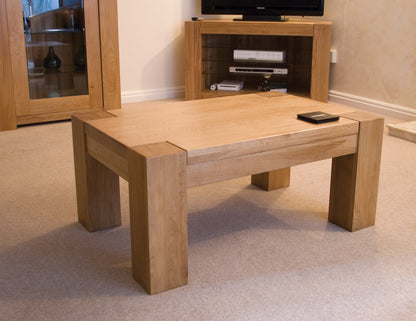 Trend 3 x 2 Coffee Table. Solid Oak