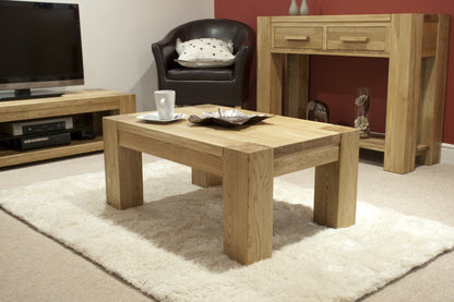 Trend 3 x 2 Coffee Table. Solid Oak