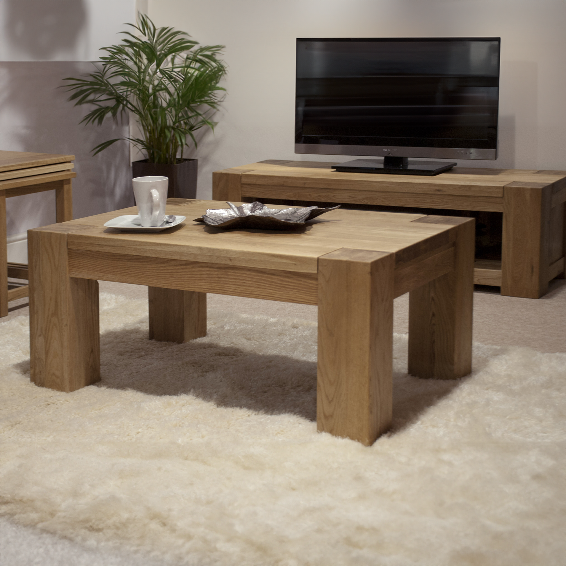 Trend 4 x 2 Coffee Table. Crafted from Solid Oak