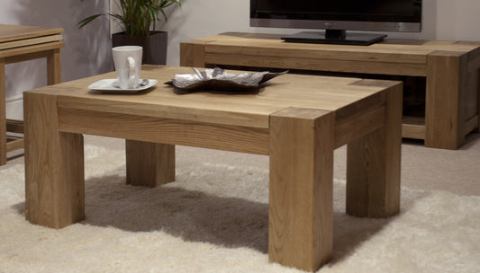 Trend 4 x 2 Coffee Table. Crafted from Solid Oak