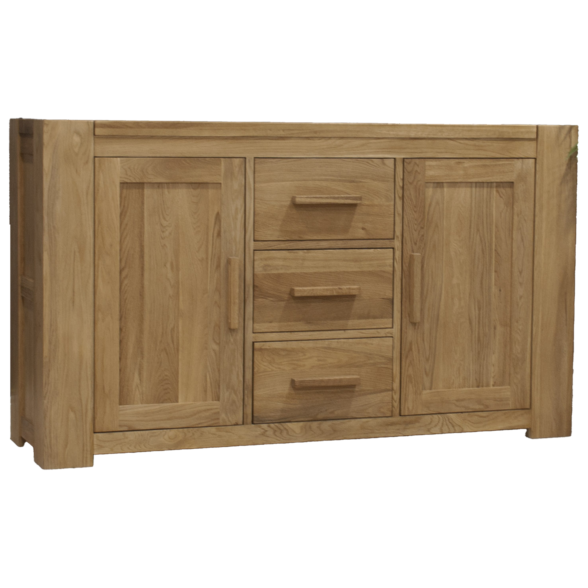 Trend Large Sideboard – Oak Wood Storage with Multiple Handle Options