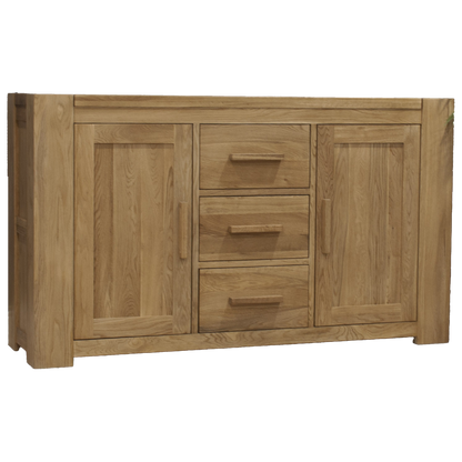 Trend Large Sideboard – Oak Wood Storage with Multiple Handle Options