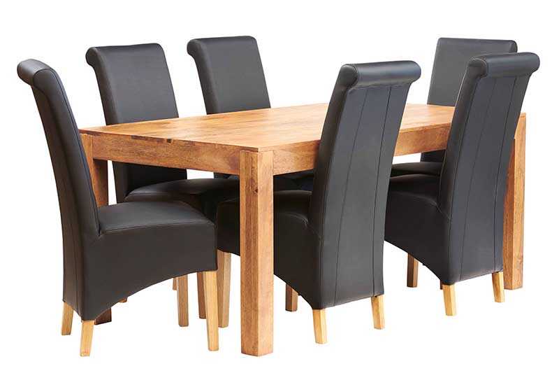 Toko Large Dining Table . 100% Solid Mango Hardwood