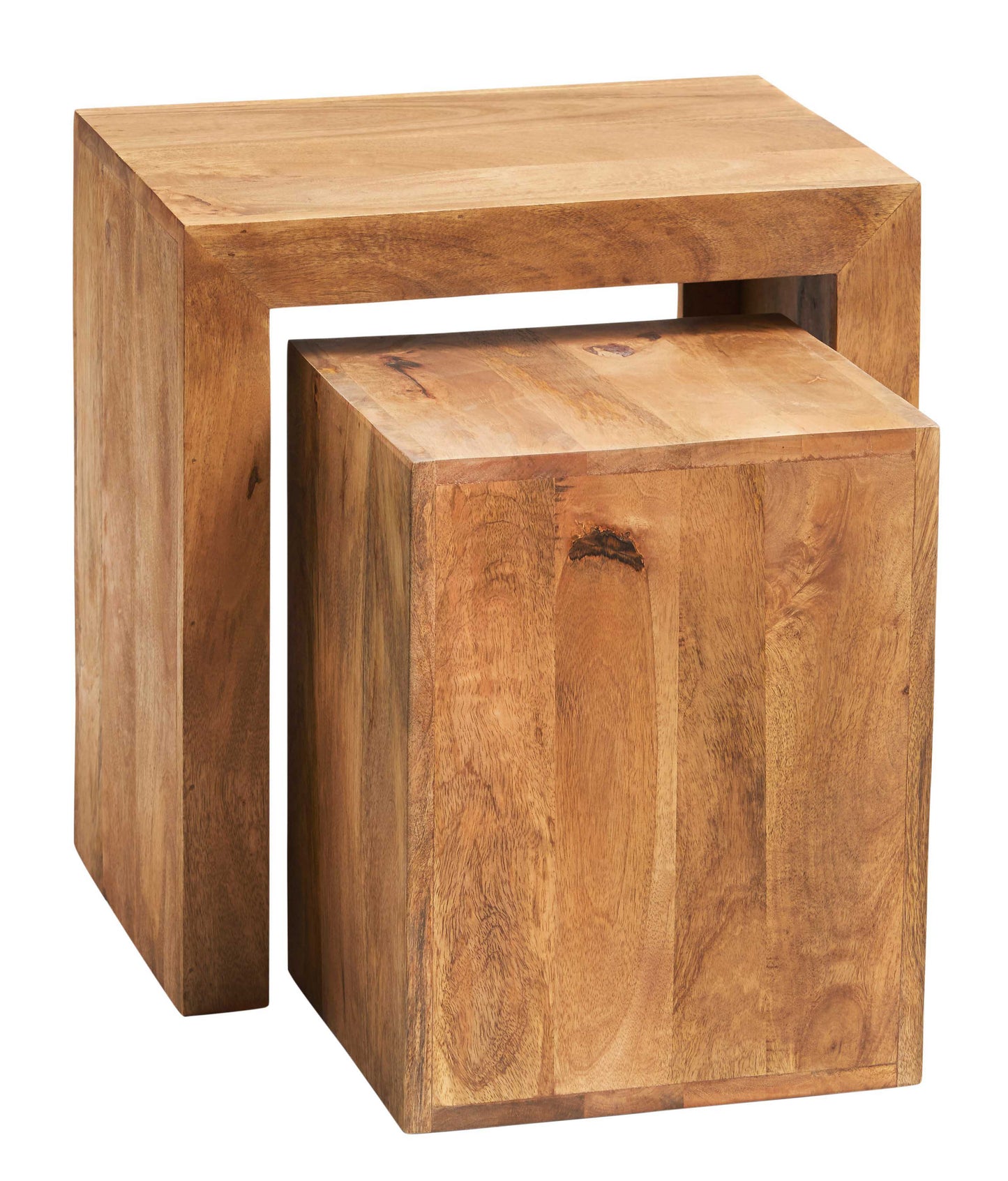 Toko Mango Nesting Tables. 100% Solid Mango Hardwood