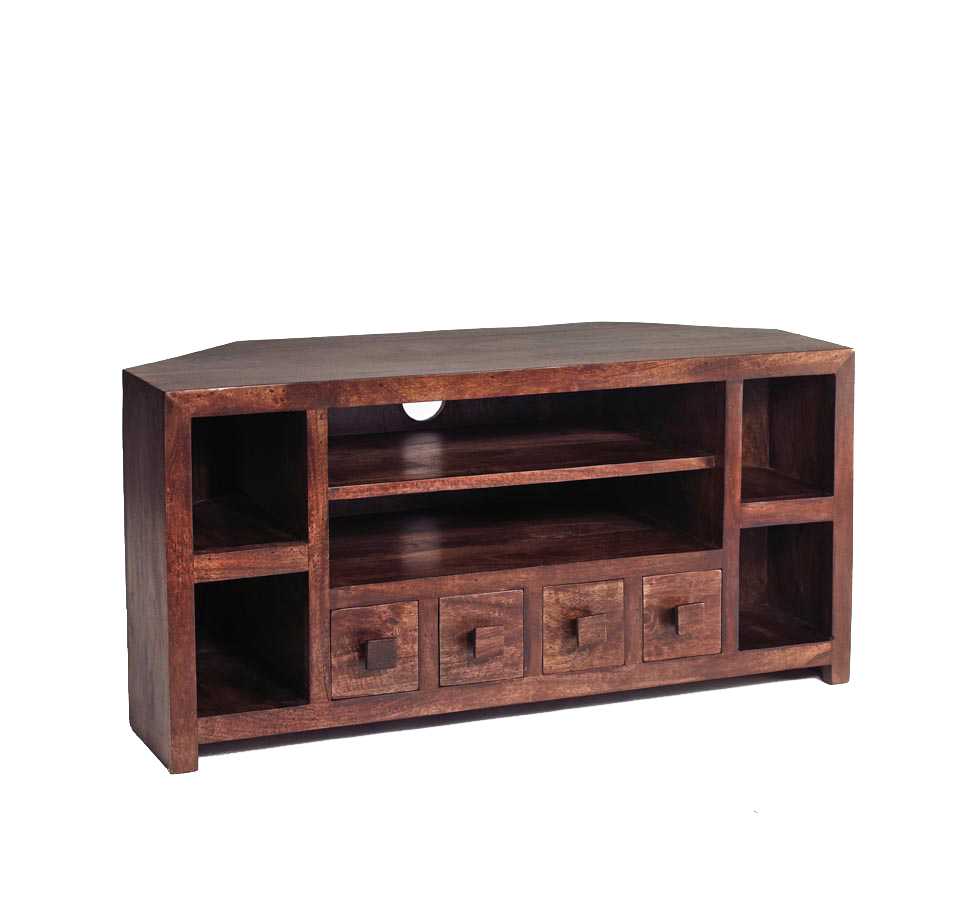 Toko Mango TV Unit. 100% Solid Mango Wood