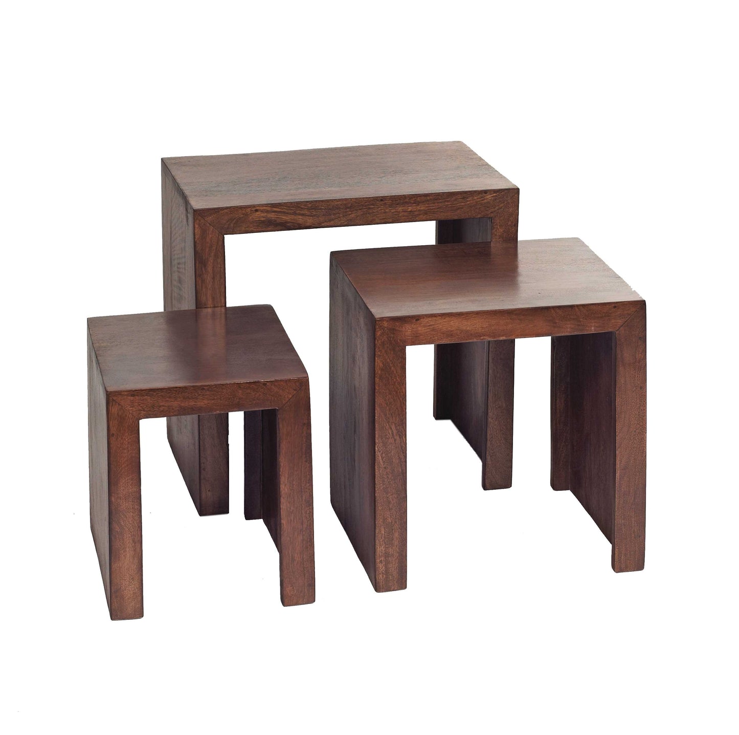 Toko Nest of 3 Tables 100% Solid Mango Wood