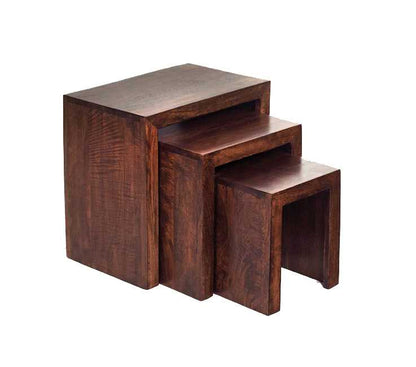 Toko Nest of 3 Tables 100% Solid Mango Wood