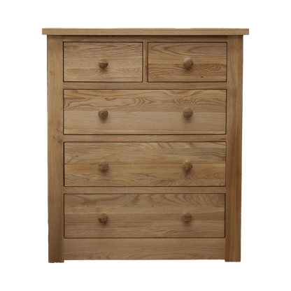Torino 2 Over 3 Chest. 100% Solid Oak1
