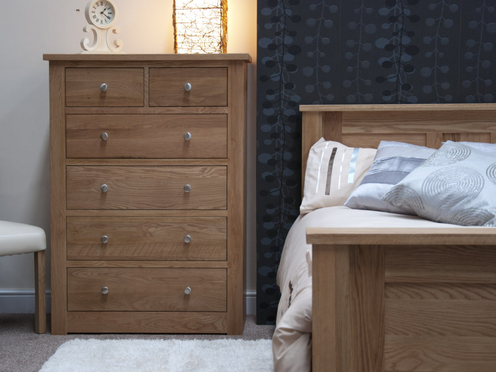 Torino 2 Over 4 Chest. 100% Solid Oak3