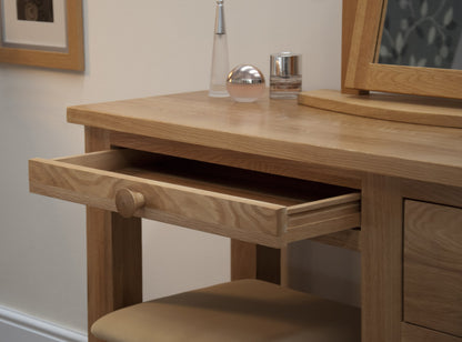 Torino Dressing Table &amp; Stool. 100% Solid Oak1