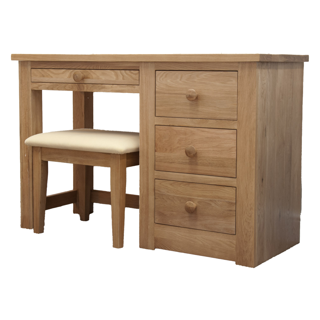 Torino Dressing Table &amp; Stool. 100% Solid Oak2