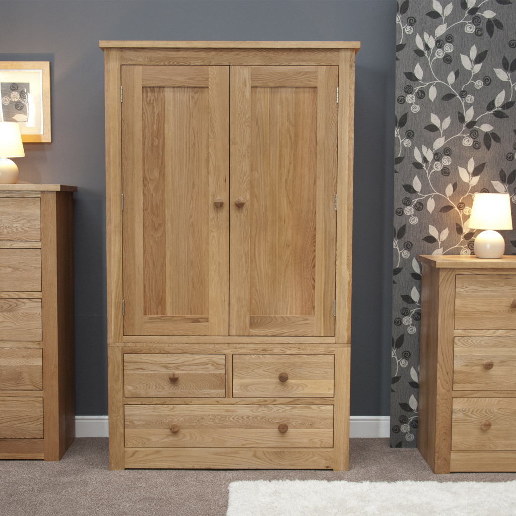 Torino Gents Wardrobe. 100% Solid Oak