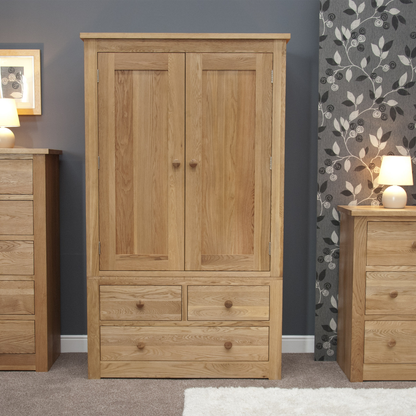 Torino Gents Wardrobe. 100% Solid Oak