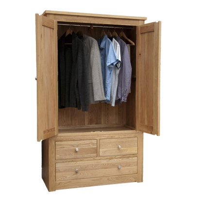 Torino Gents Wardrobe. 100% Solid Oak5