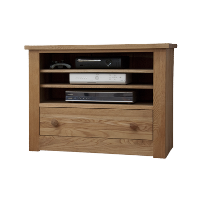Torino TV Cabinet. 100% Solid Oak
