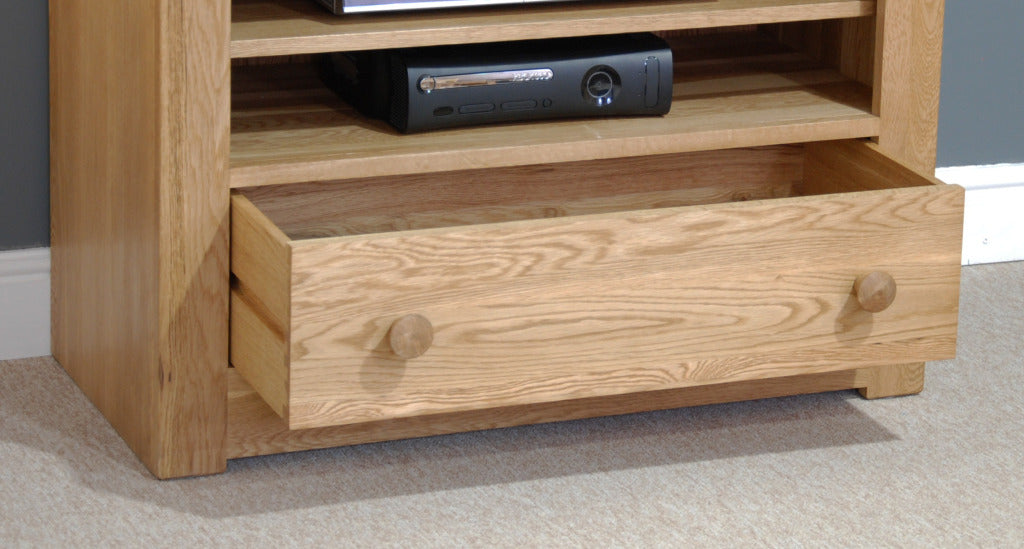 Torino TV Cabinet. 100% Solid Oak