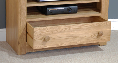 Torino TV Cabinet. 100% Solid Oak