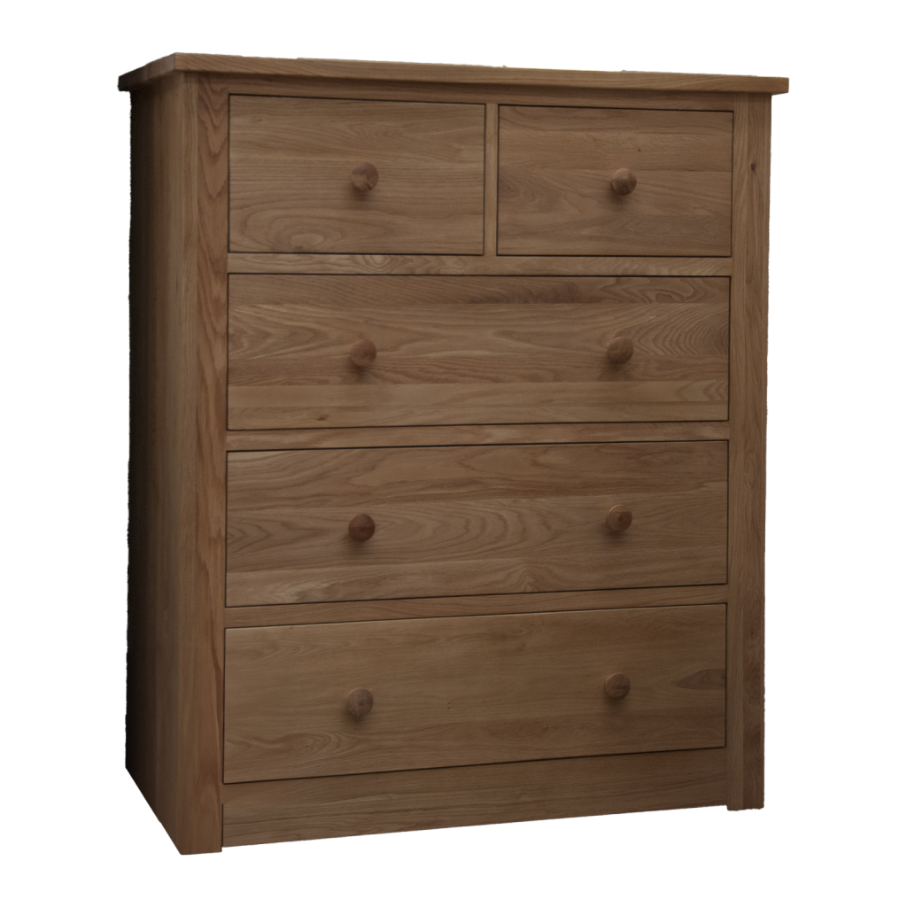 Torino Wide 2 Over 3 Chest. 100% Solid Oak1