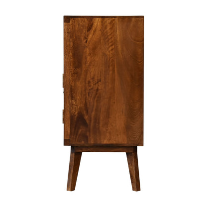 Tova Open Shelf Cabinet 100% Solid Mango Wood