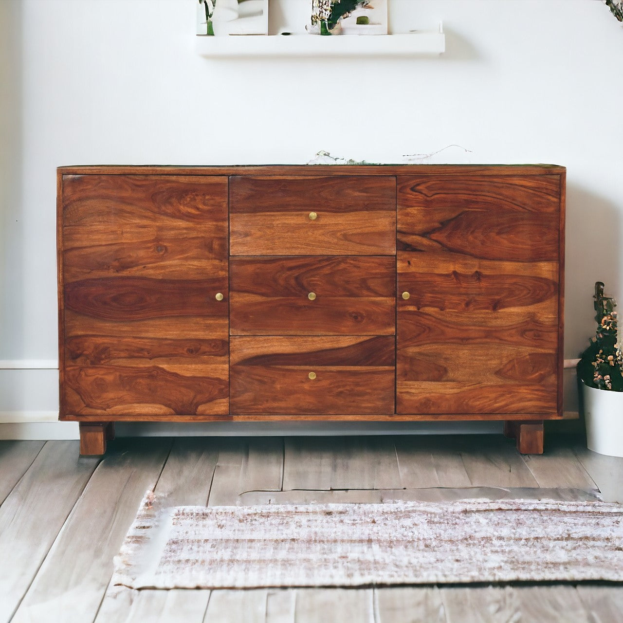 Tula Sideboard. 100% Solid Mango Wood