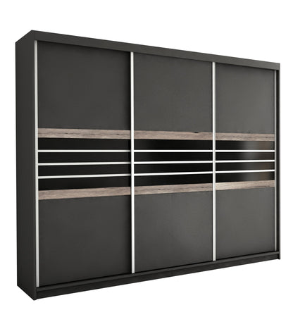 Turyn Wardrobe 250cm Wide - 2 Colour Options