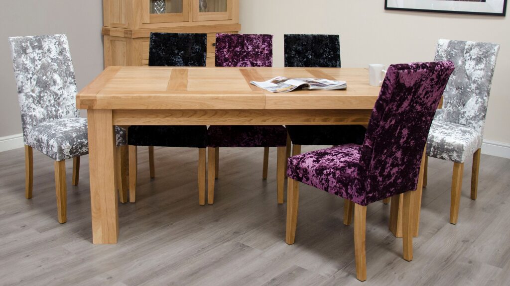 Twin Panel Large Extending Table 100% Solid Oak