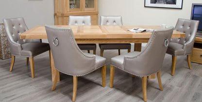 Twin Panel Large Extending Table 100% Solid Oak