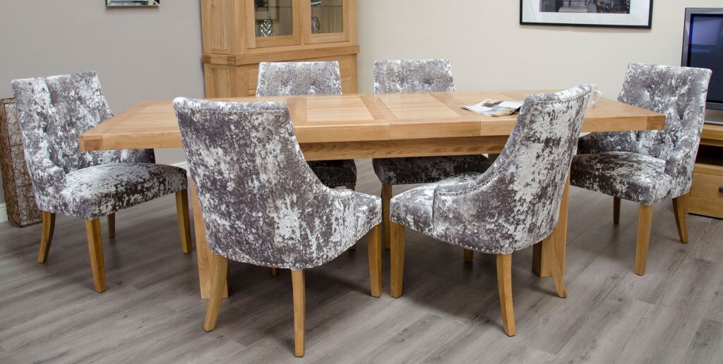 Twin Panel Large Extending Table 100% Solid Oak