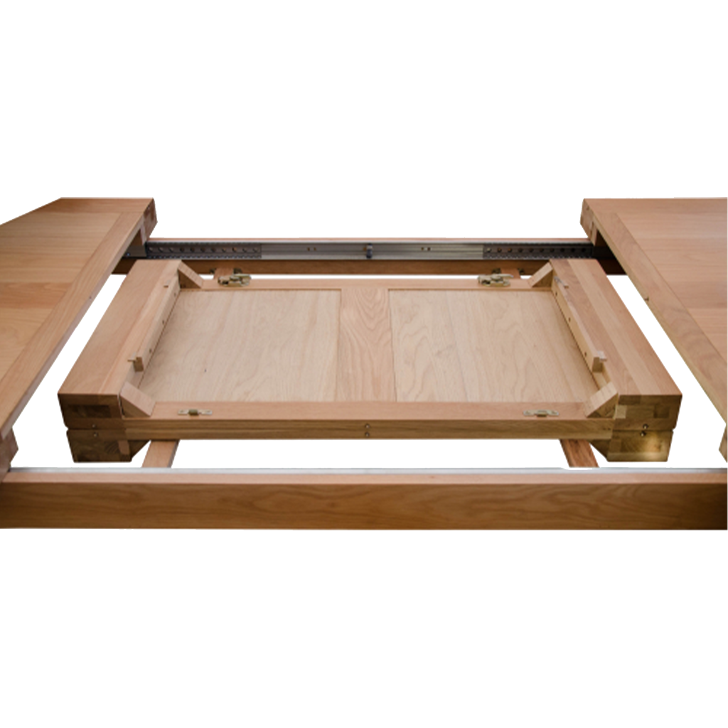 Twin Panel Large Extending Table 100% Solid Oak