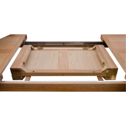 Twin Panel Large Extending Table 100% Solid Oak