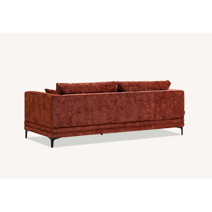 Aluxo Lenox Sofa Range in Rust Velvet