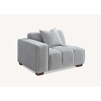 Aluxo Leonard Right Hand Corner Group in Cloudy Grey Boucle