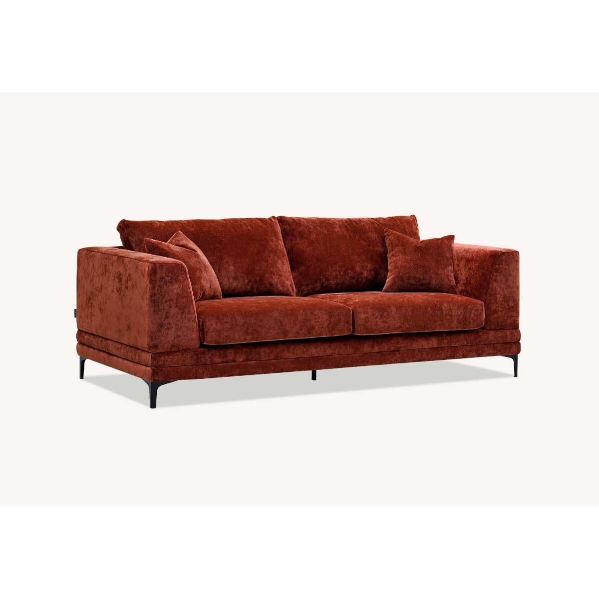 Aluxo Lenox Sofa Range in Rust Velvet