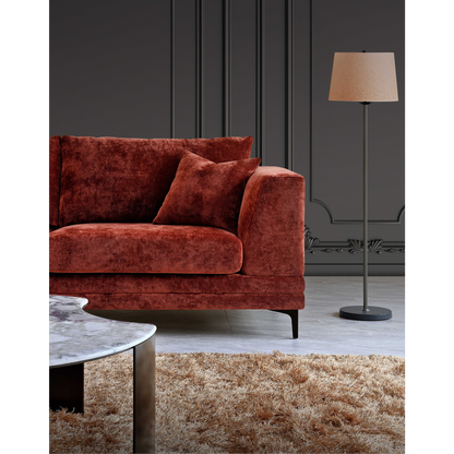 Aluxo Lenox Sofa Range in Rust Velvet