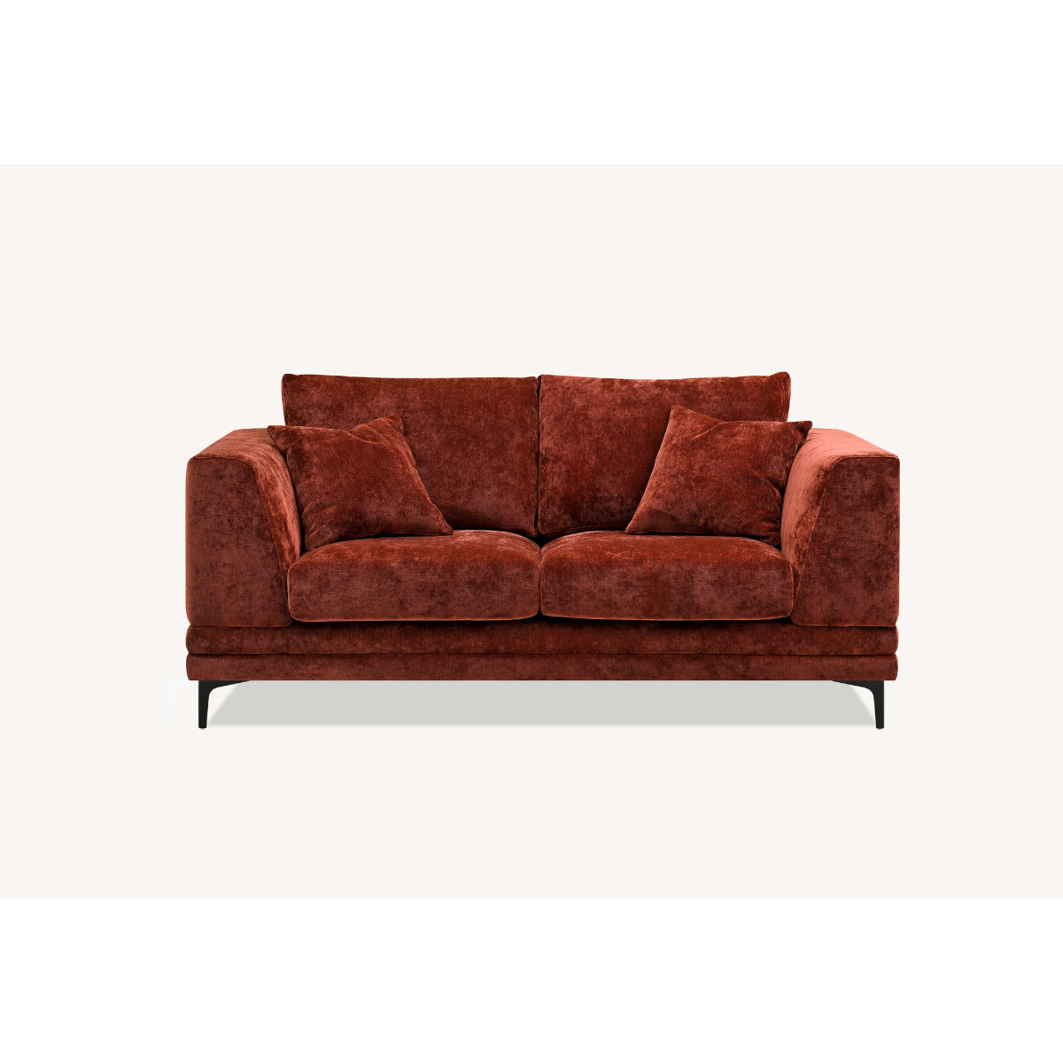 Aluxo Lenox Sofa Range in Rust Velvet