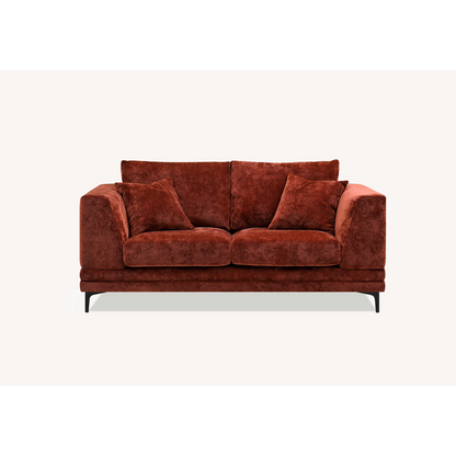 Aluxo Lenox Sofa Range in Rust Velvet