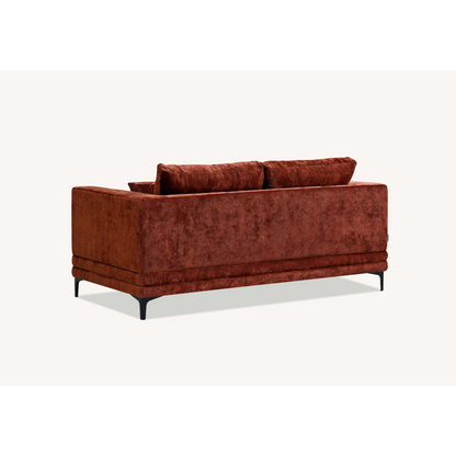 Aluxo Lenox Sofa Range in Rust Velvet