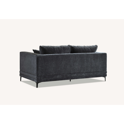Aluxo Lenox 2 Seater & 3 Seater Sofa in Steel Grey Velvet