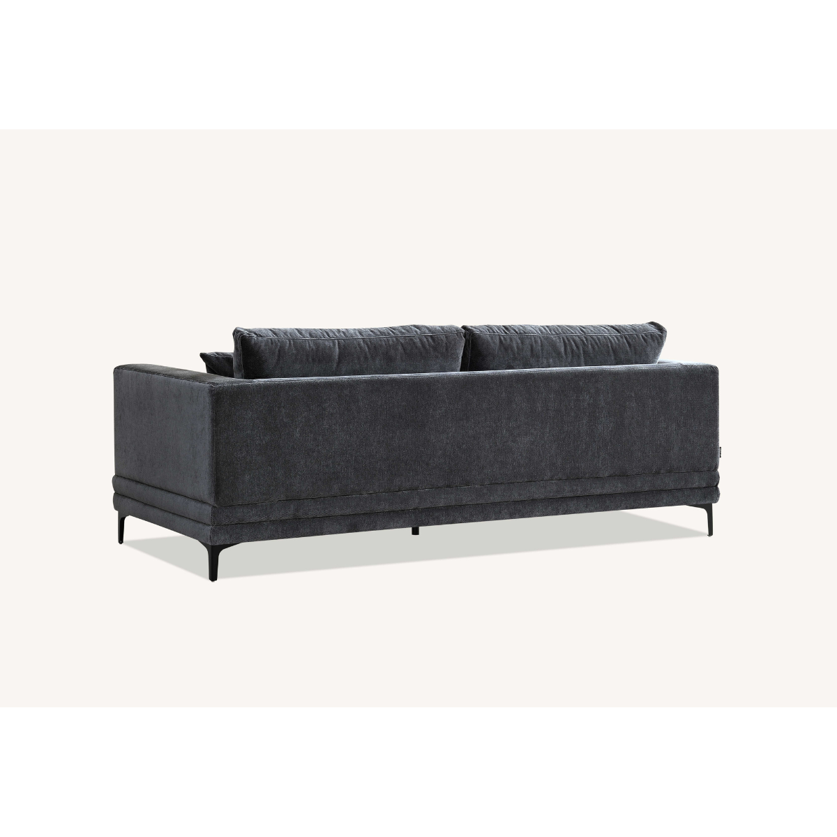 Aluxo Lenox 2 Seater & 3 Seater Sofa in Steel Grey Velvet