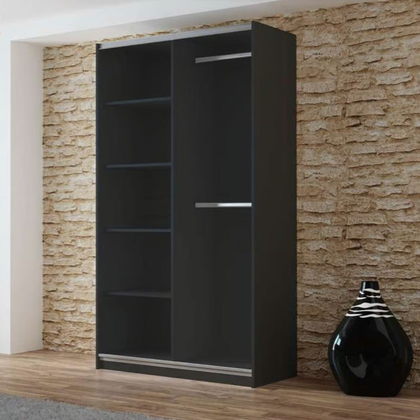 Vigo Sliding Mirrored Wardrobe 120cm Wide - 5 Colour Options4