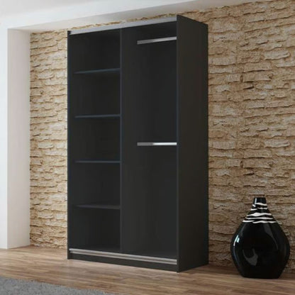 Vigo Sliding Mirrored Wardrobe 120cm Wide - 5 Colour Options4