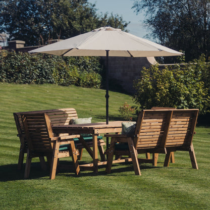 Valley Table Set - Sits 10 - 2 X 3 Seat Benches | 2 X 2 Seat Benches
