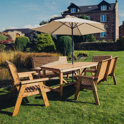 Valley Table Set - Sits 10 - 2 X 3 Seat Benches | 2 X 2 Seat Benches