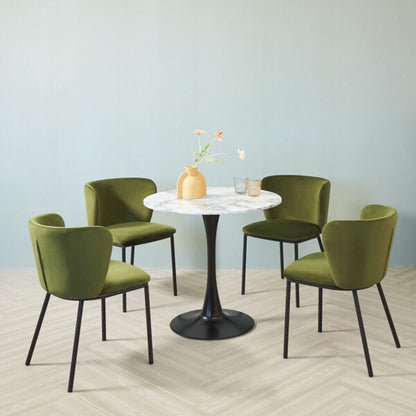 Velvet Dining Chair (Price for 2 Chairs) - 5 Colours Available