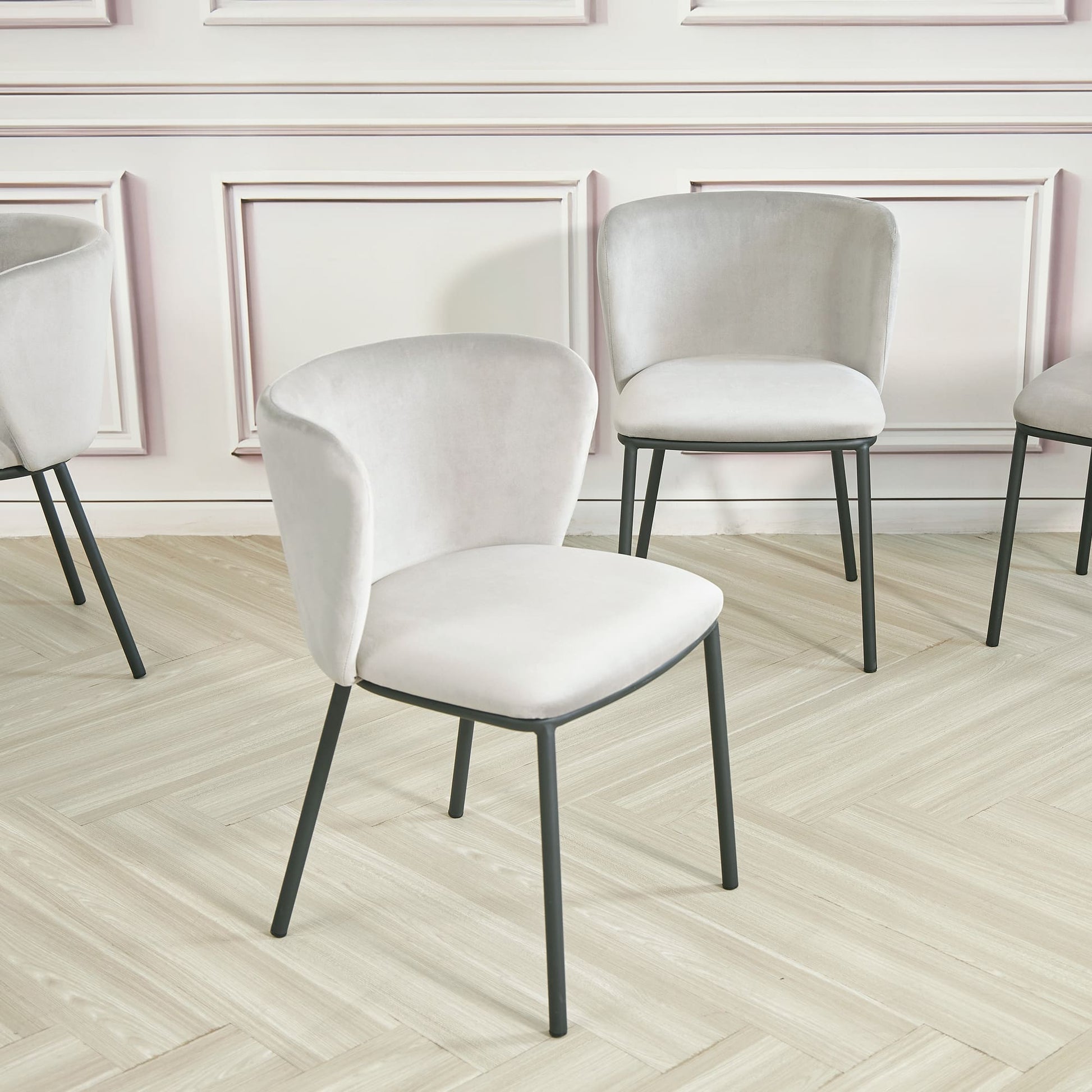 Velvet Dining Chair (Price for 2 Chairs) - 5 Colours Available