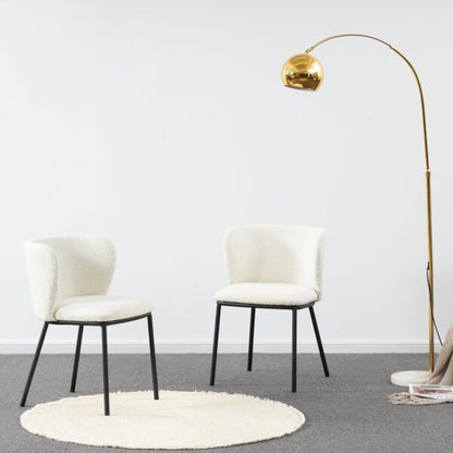 Velvet Dining Chair (Price for 2 Chairs) - 5 Colours Available