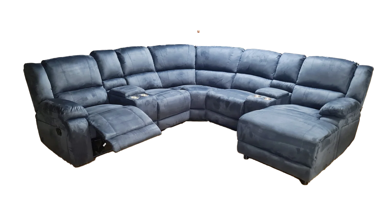 Venus Corner Power Recliner Sofa - Blue