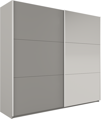 Vigo Sliding Mirrored Door Wardrobe 250cm Wide - 5 Colours available