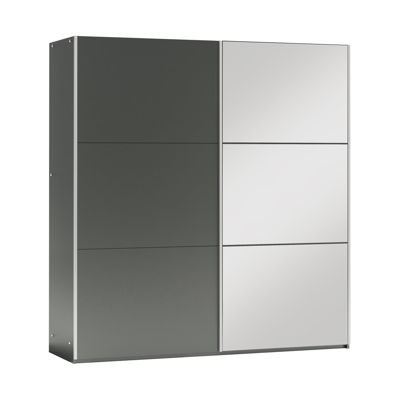 Vigo Sliding Wardrobe 225cm Wide with Mirror - 5 Colour Options
