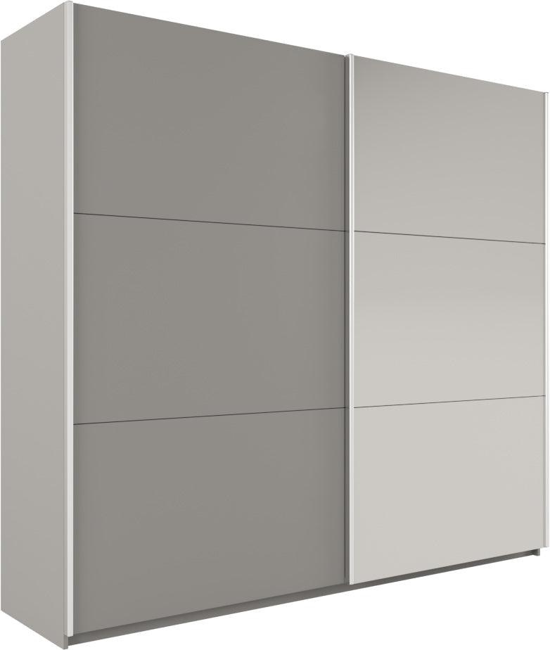 Vigo Sliding Wardrobe 225cm Wide with Mirror - 5 Colour Options